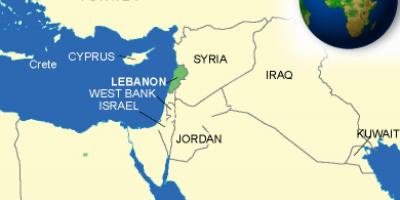 Lebanon trên bản đồ