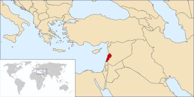 Bản đồ của Lebanon thế giới 
