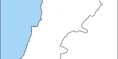 Bản đồ trắng của Lebanon